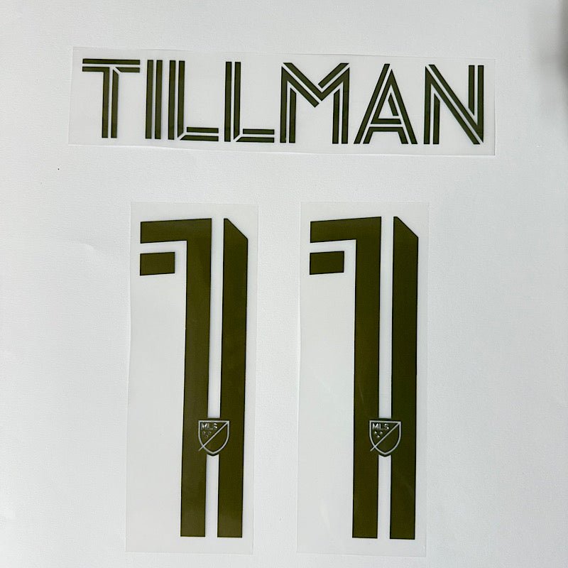 LAFC Away 2025-TILLMAN #11 Official Name Set 1