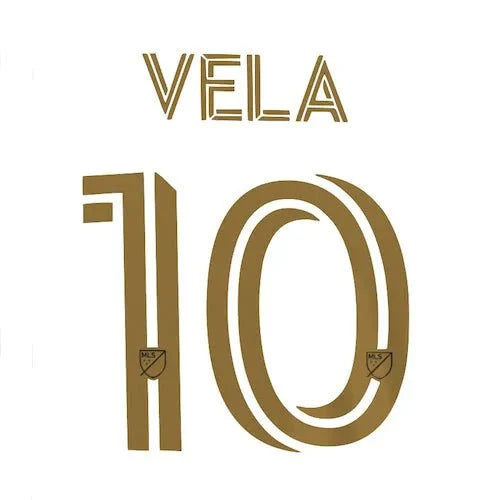 LAFC Home 2020- Vela #10 Jersey Name Set 1