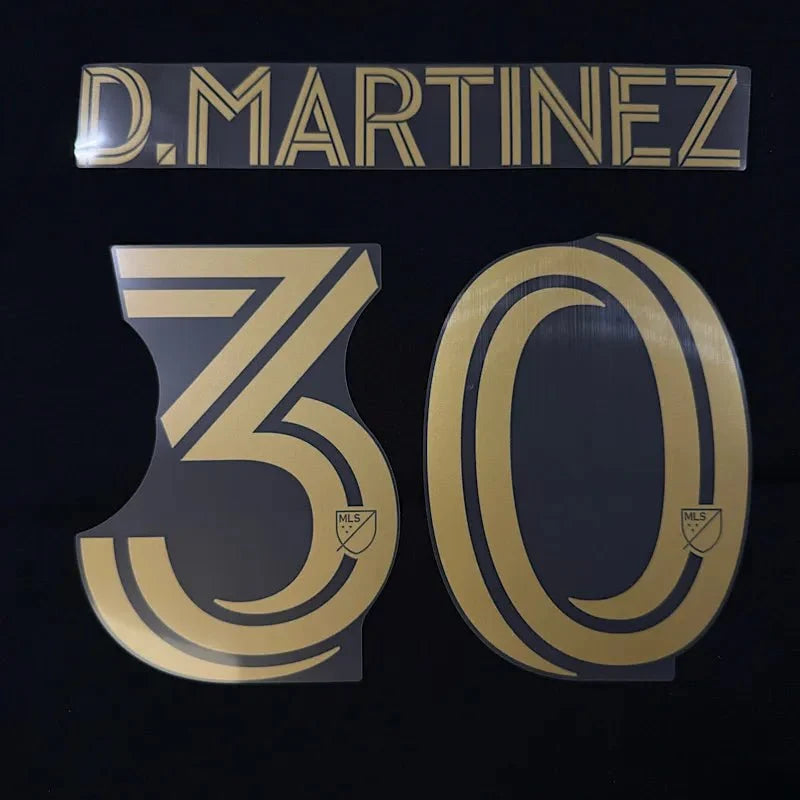 LAFC Home 2025- D. MARTINEZ #30 Official Name Set 1