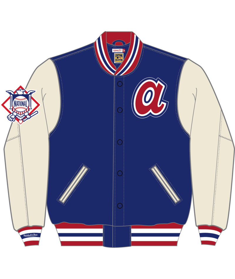 Atlanta Braves - MLB Off Day Royal Varsity Jacket 1