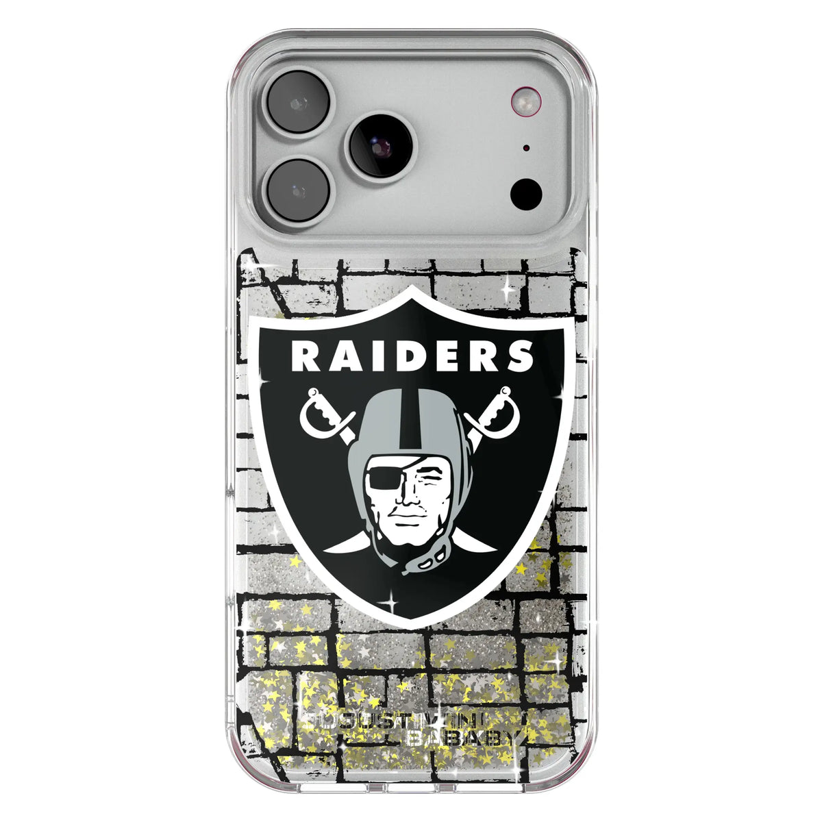 Las Vegas Raiders Brick Wall Glitter Phone Case for Apple iPhone 17 Series 20
