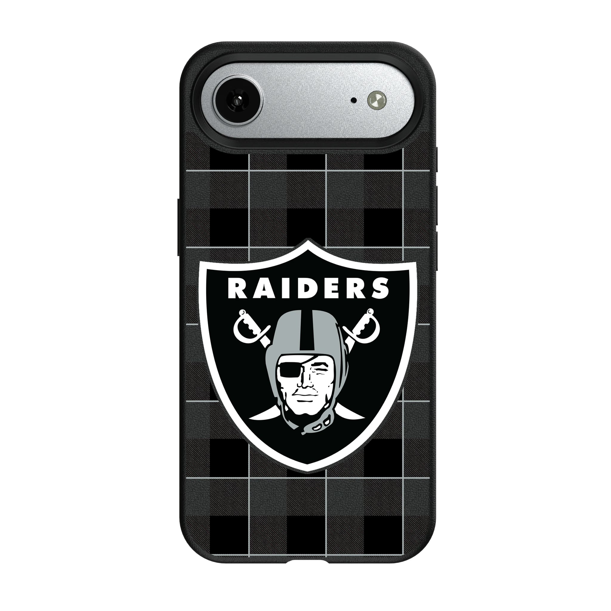 Las Vegas Raiders Plaid MagSafe Compatible Phone Case for Apple iPhone 8