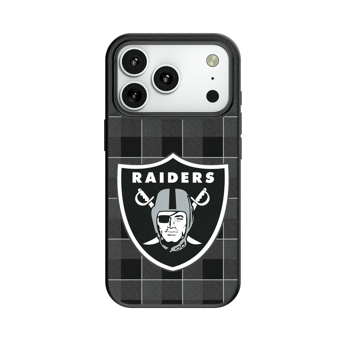 Las Vegas Raiders Plaid MagSafe Compatible Phone Case for Apple iPhone 11