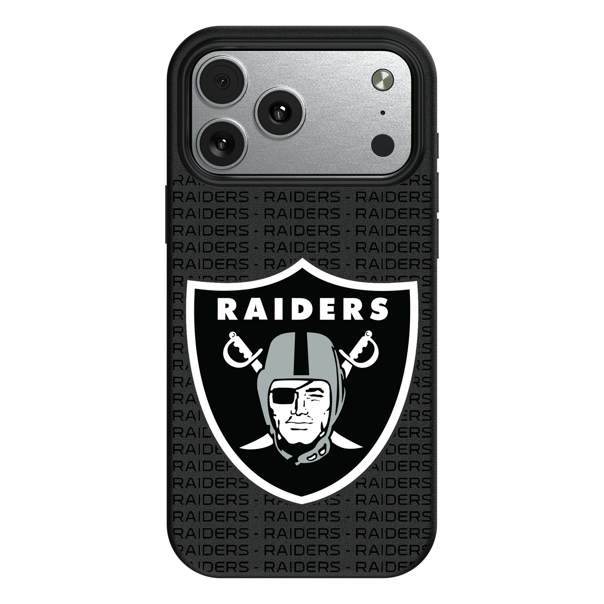 Las Vegas Raiders Text Backdrop MagSafe Compatible Phone Case for Apple iPhone 9