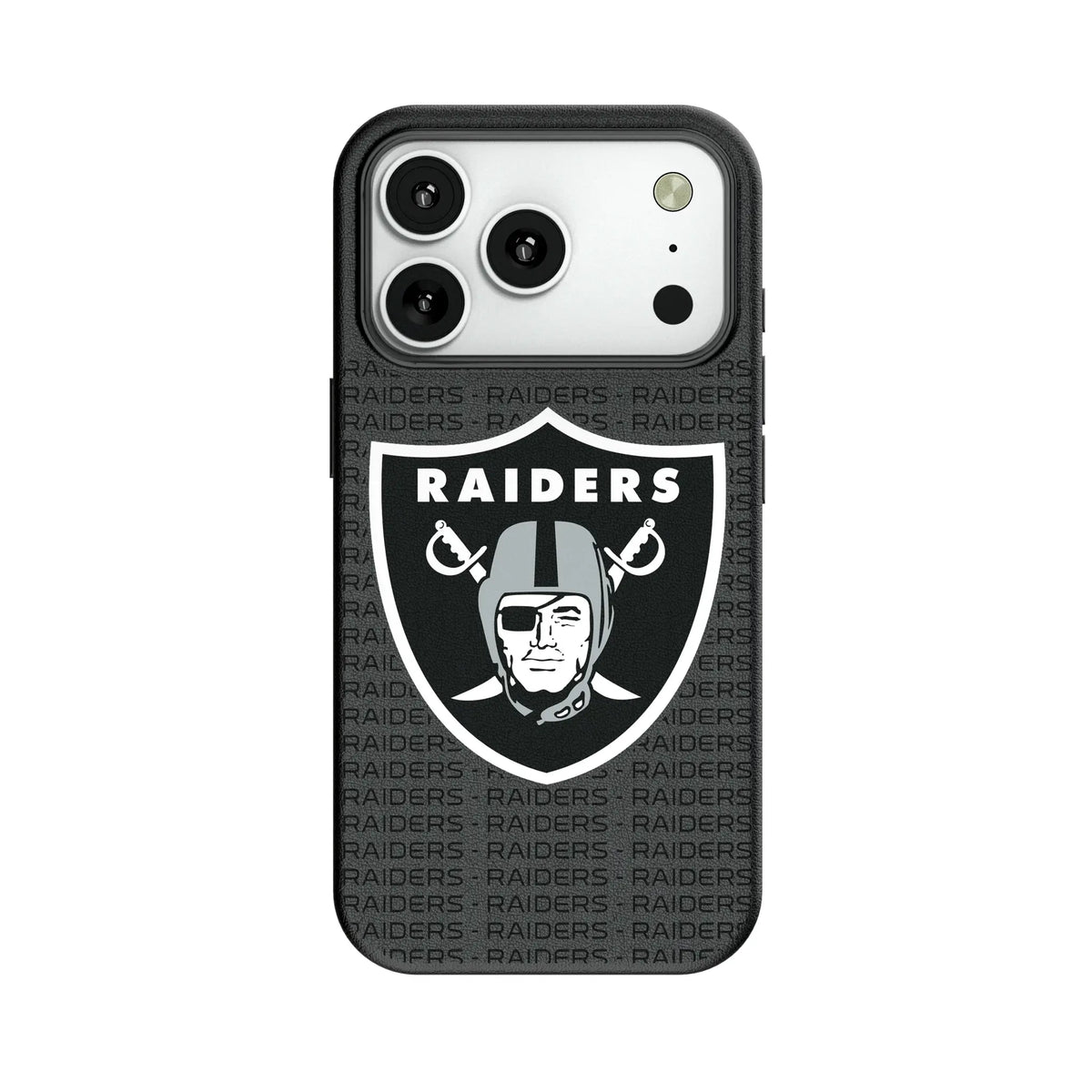 Las Vegas Raiders Text Backdrop MagSafe Compatible Phone Case for Apple iPhone 10