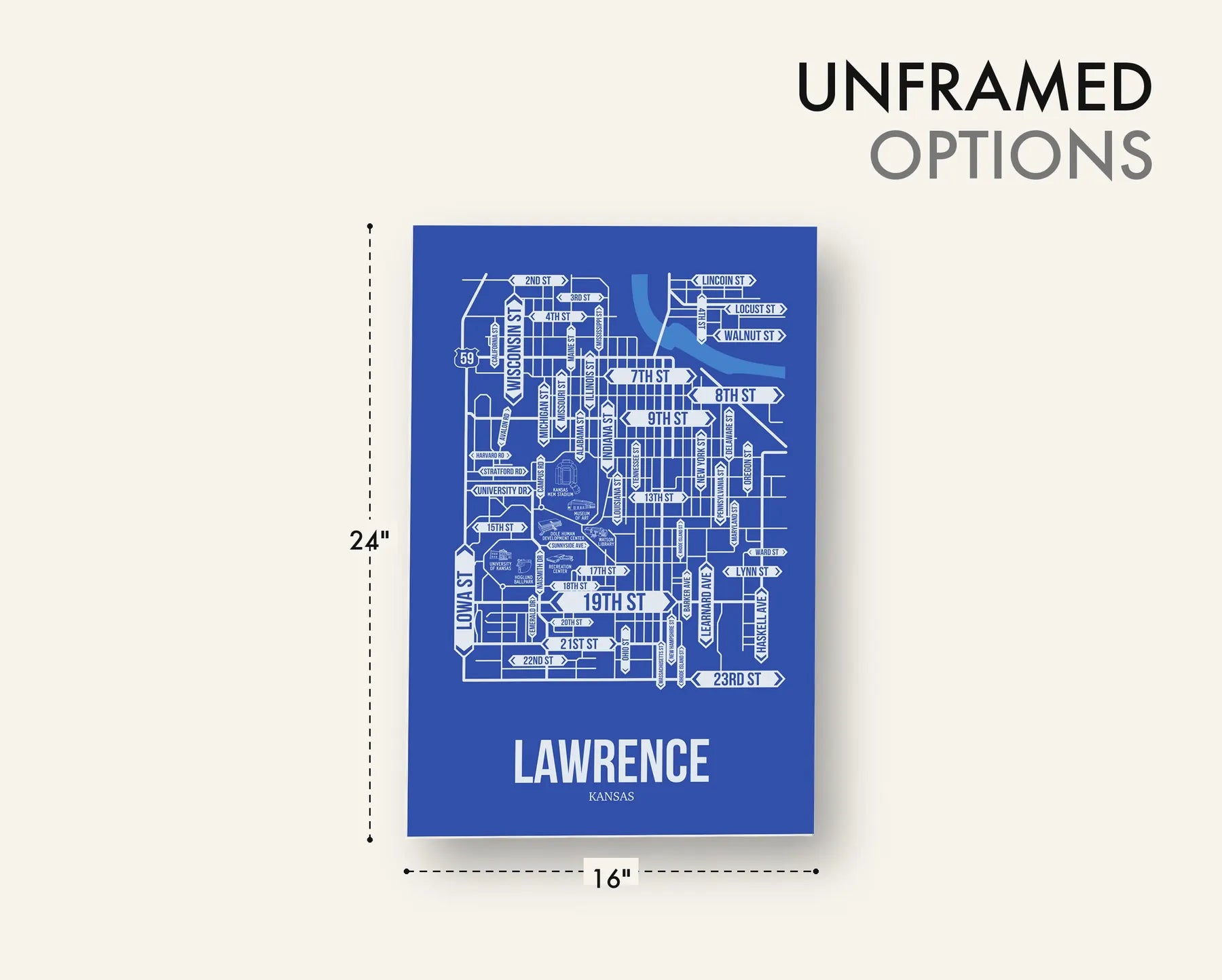 Lawrence, Kansas street map 12