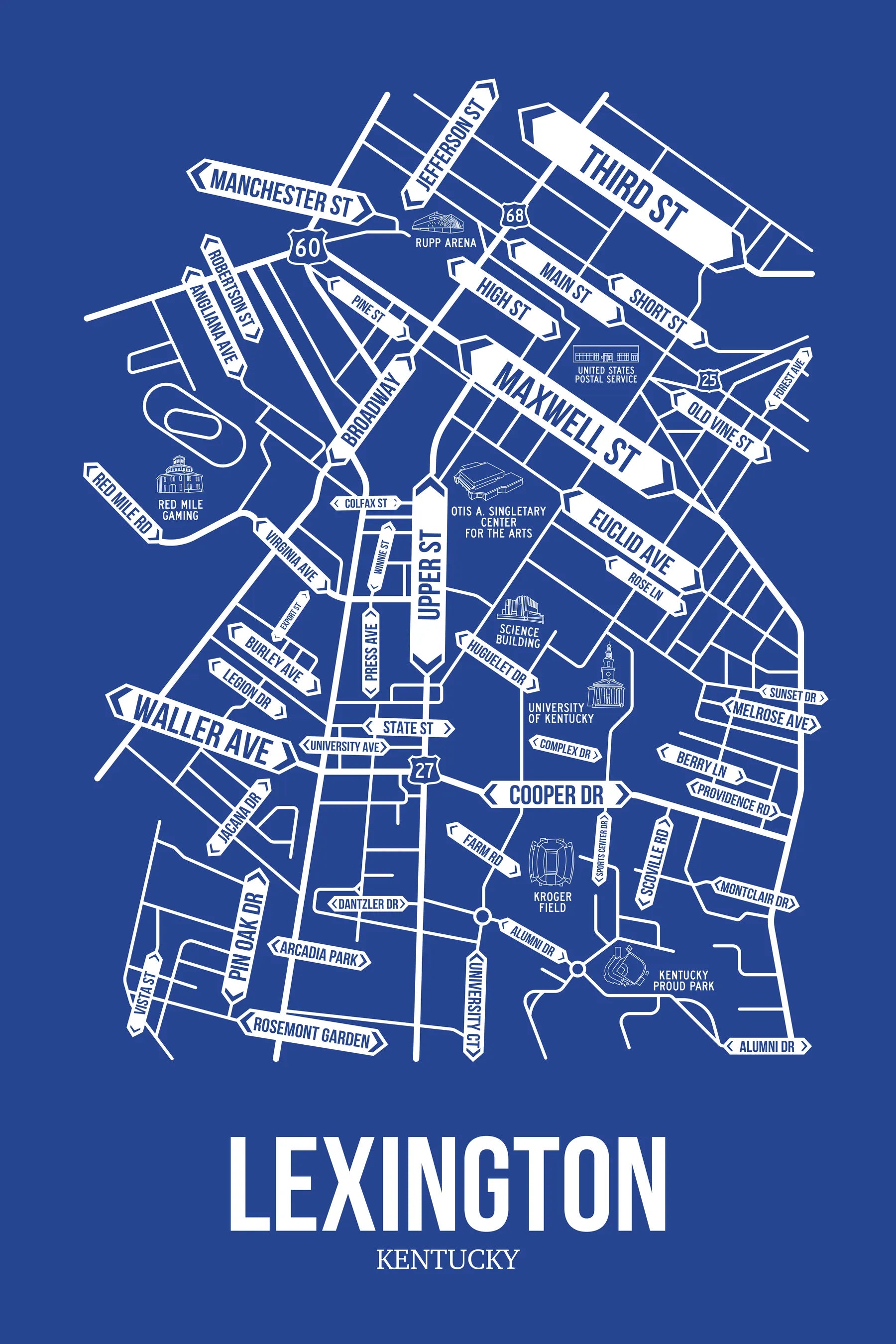Lexington, Kentucky street map 7