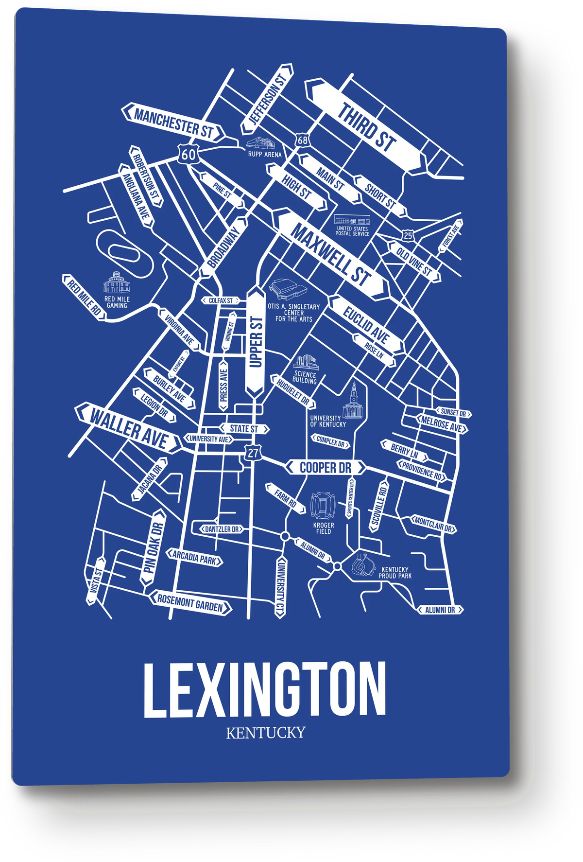 Lexington, Kentucky street map