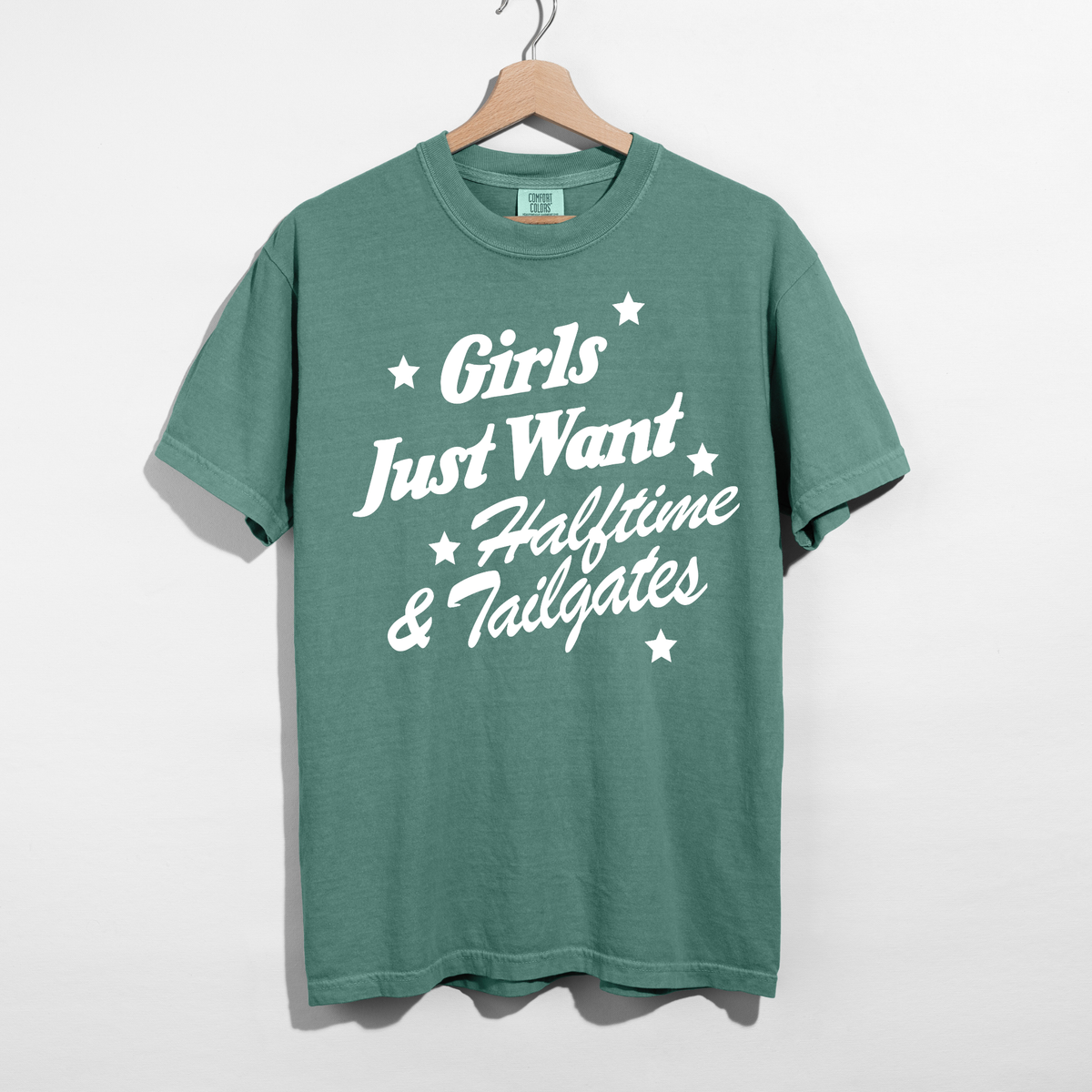 Girls Just Want Halftime & Tailgates Graphic Tee | Football Game Day Shirt 4