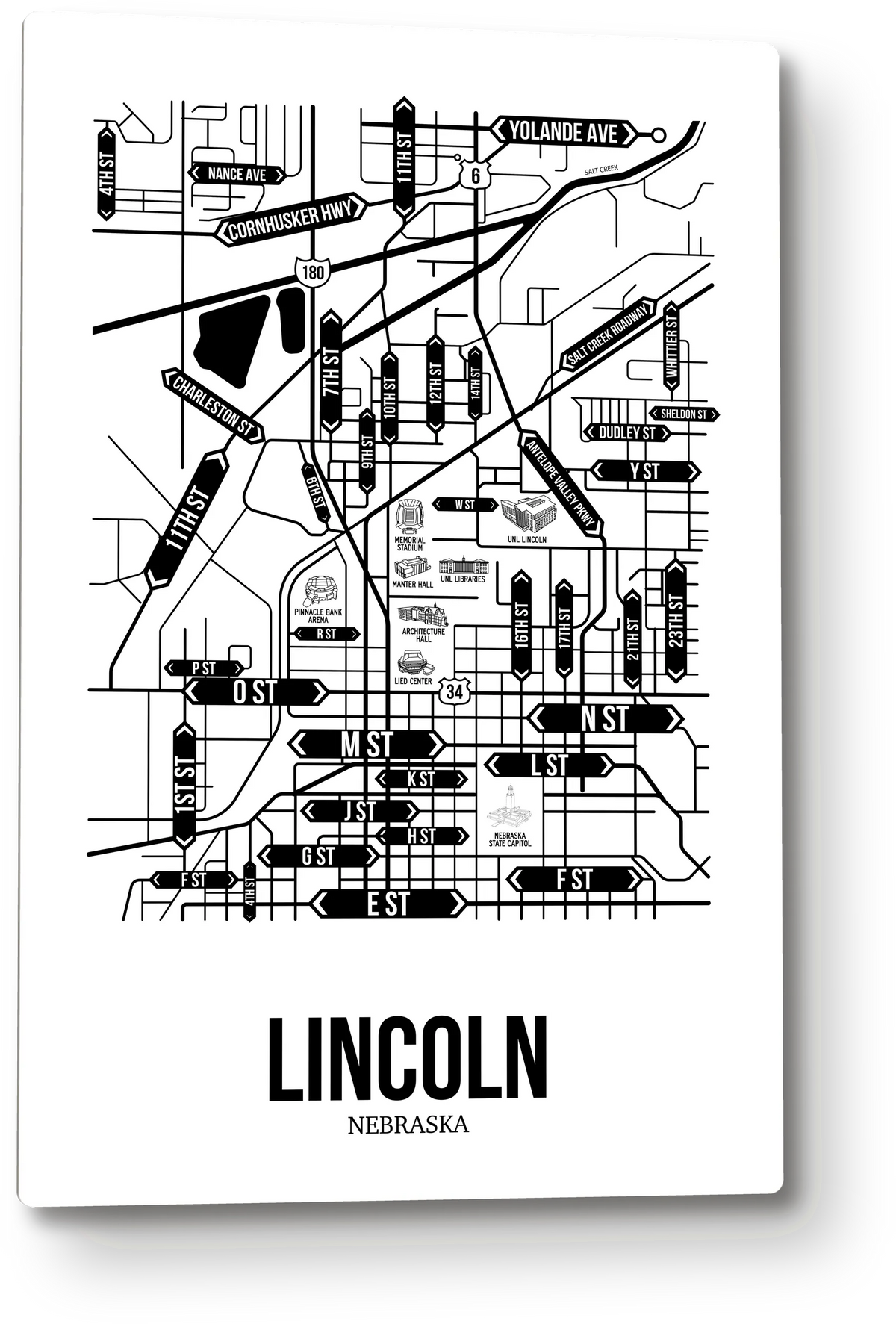 Lincoln, Nebraska street map 8