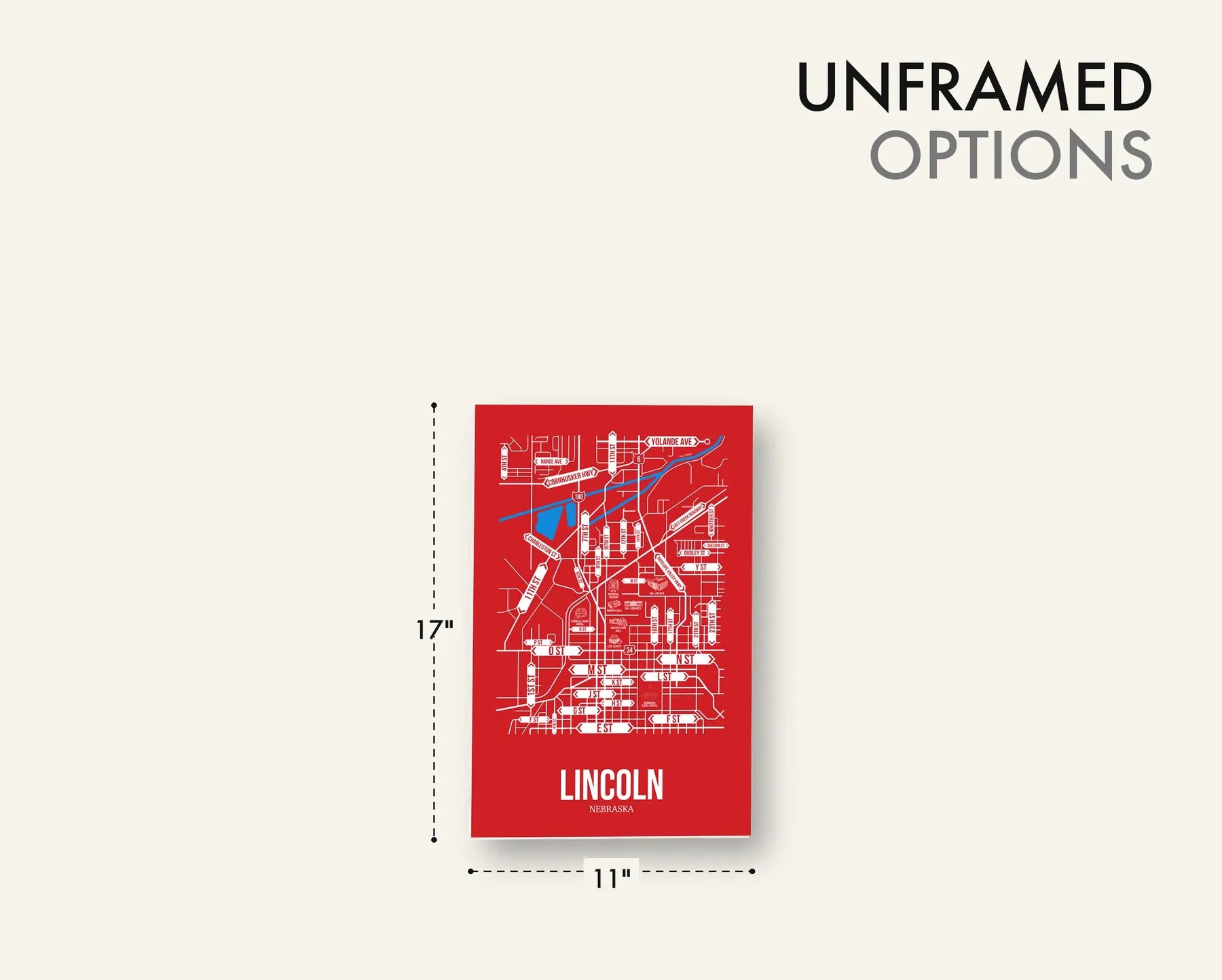 Lincoln, Nebraska street map 11