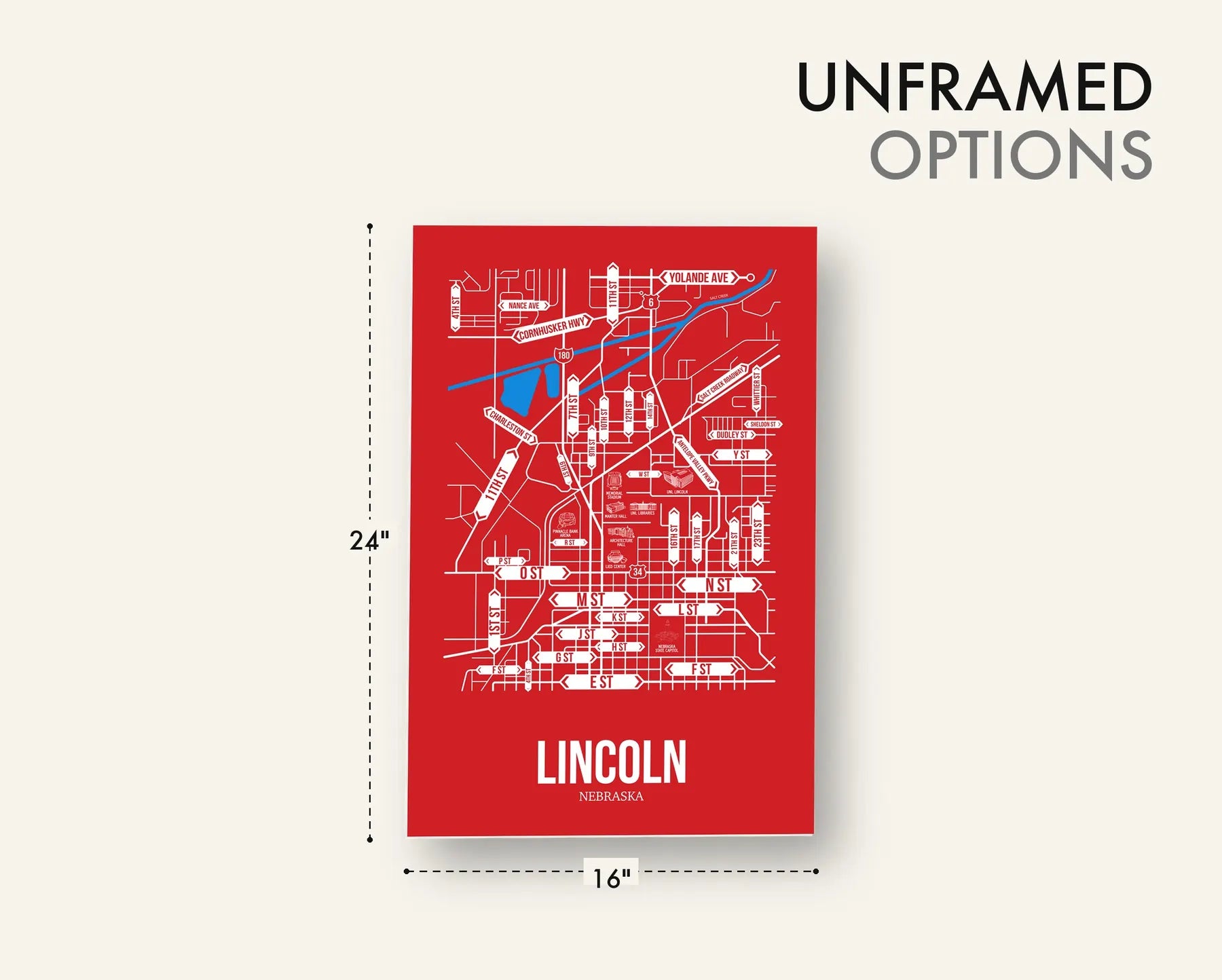 Lincoln, Nebraska street map 12