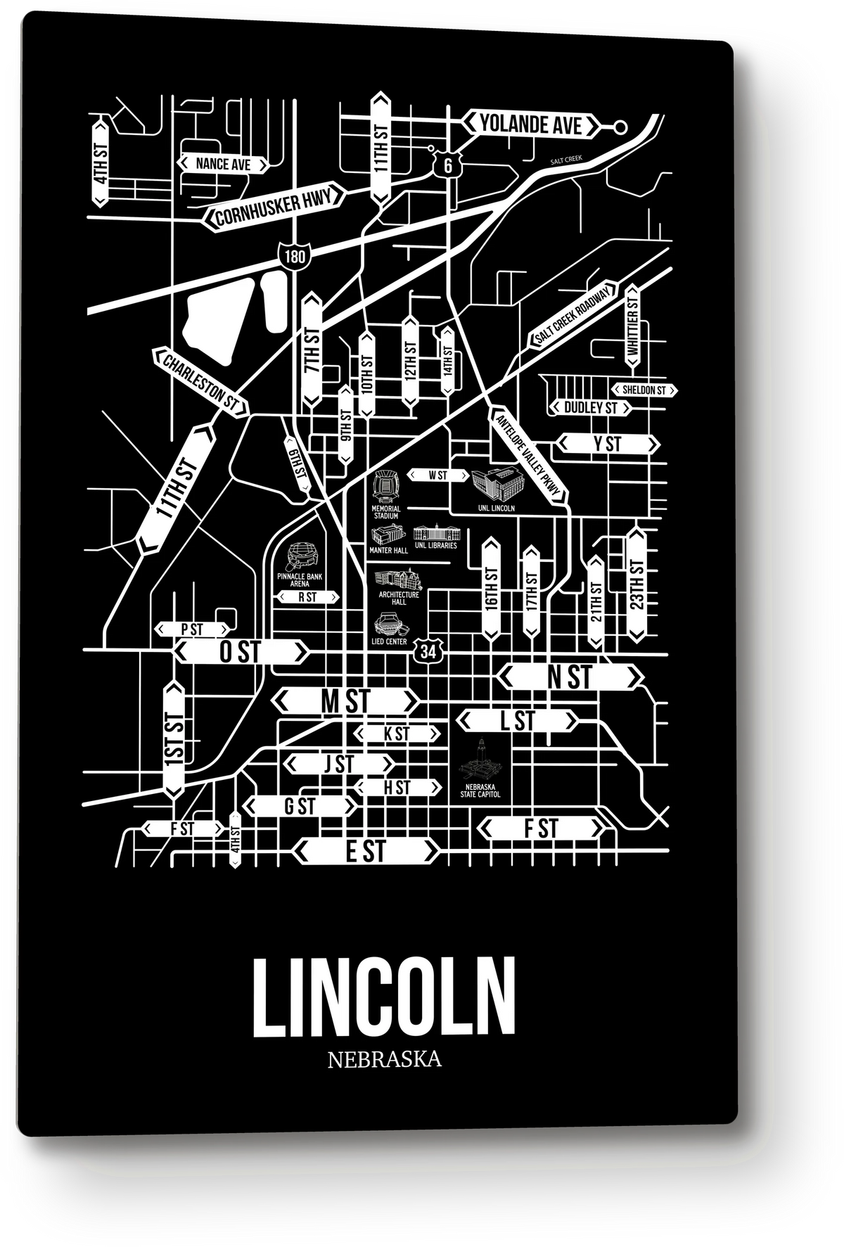 Lincoln, Nebraska street map 9
