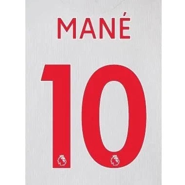 Liverpool 2018/19 Third Mane #10 Jersey Name Set 1