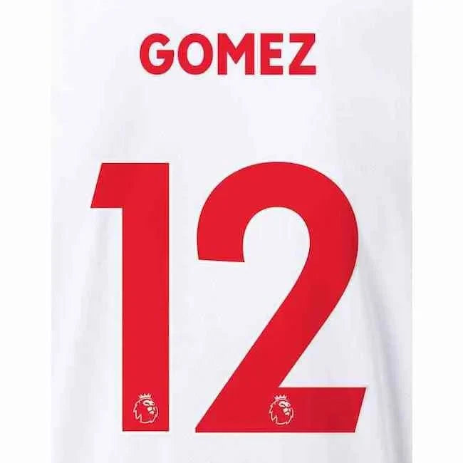 Liverpool 2019/20 Away Gomez #21 Jersey Name Set 1