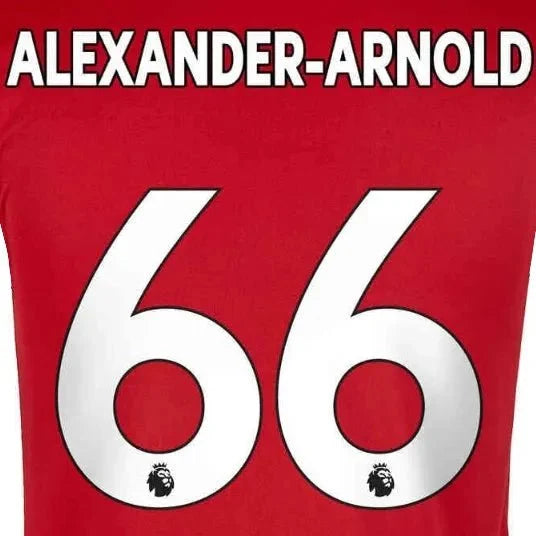 Liverpool 2019/22 Home Alexander-Arnold #66 Jersey Name Set 1