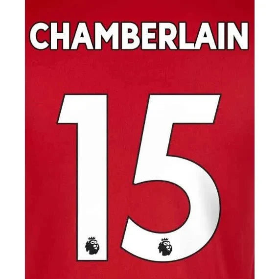 Liverpool 2019/22 Home Chamberlain #15 Jersey Name Set 1