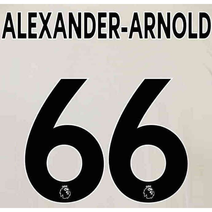 Liverpool 2020/22 Away Alexander-Arnold #66 Youth Jersey Name Set Black 1