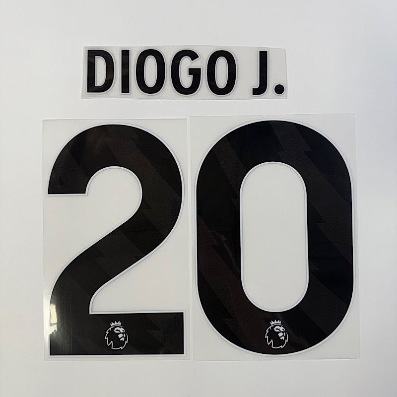 Liverpool 2023-Away Diogo J. #20 Jersey Name Set-Black 1