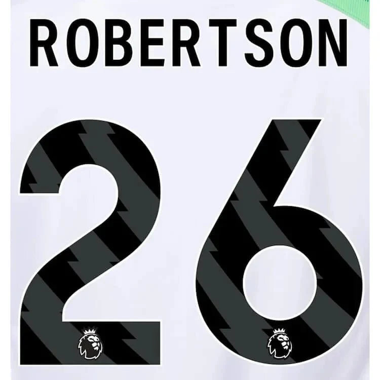 Liverpool 2023-Away Roberston #26 Jersey Name Set-Black 1