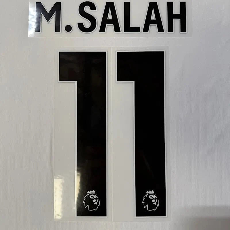 Liverpool 2023-Away Salah #11 Youth Jersey Name Set-Black 1