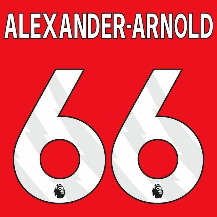 Liverpool 2023- Home Alexander-Arnold #66 Youth Jersey Name Set 1