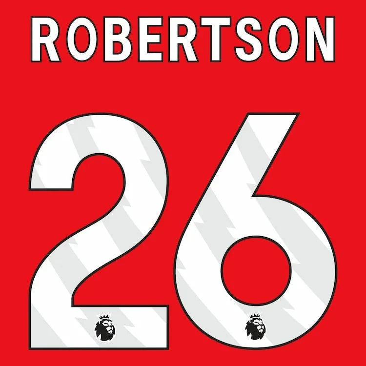 Liverpool 2023-Home Robertson #26 Jersey Name Set -White 1