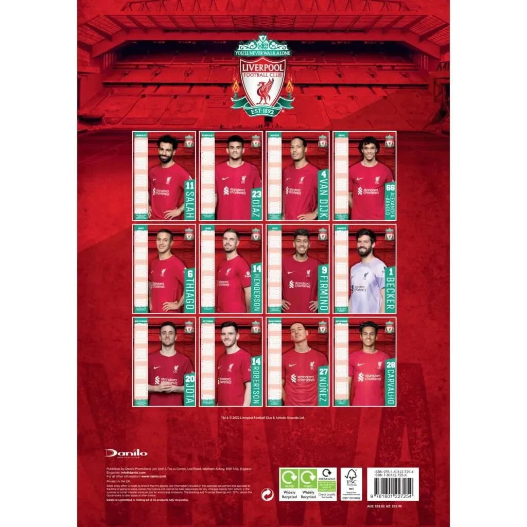 Liverpool 2023 Official Calendar 4