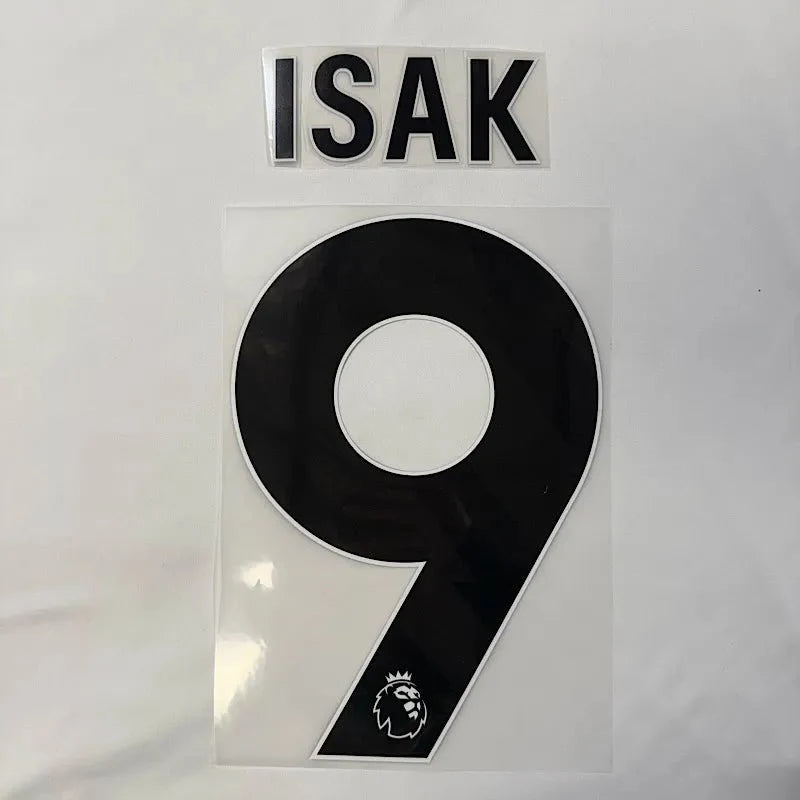 Liverpool 2025-Away ISAK #9 Official Name Set-Black 1