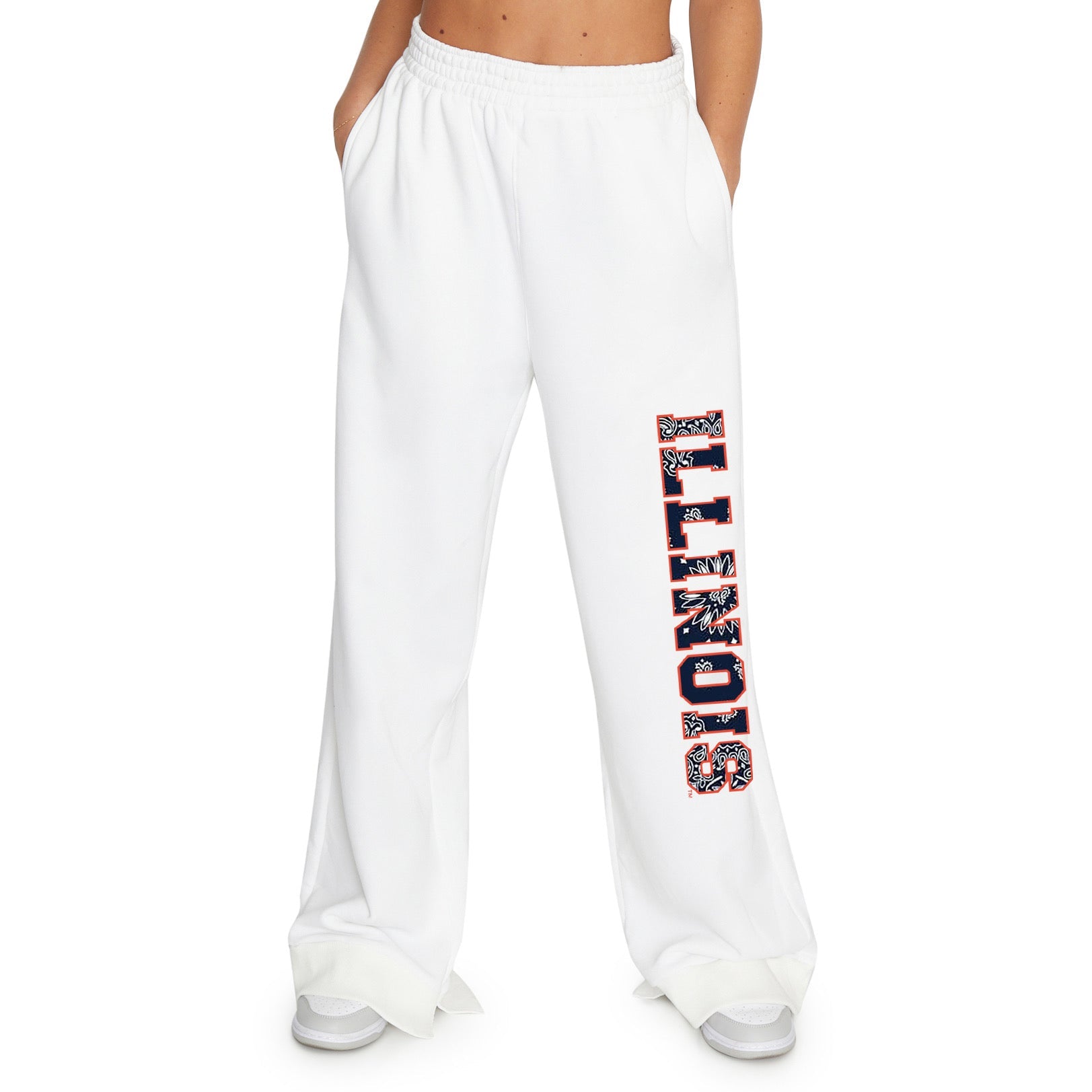 Illinois Fighting Illini Bandana Flare Sweatpants | lojobands