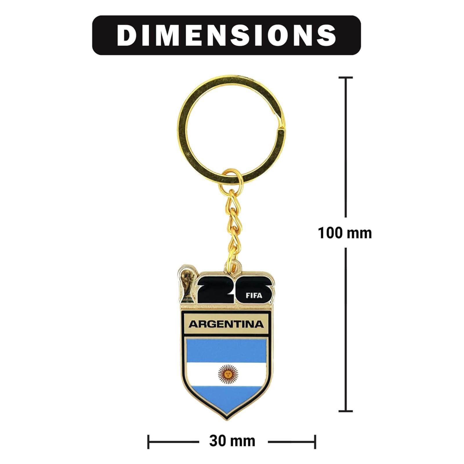Logo Brands 2026 FIFA World Cup Argentina Flag Keychain 3
