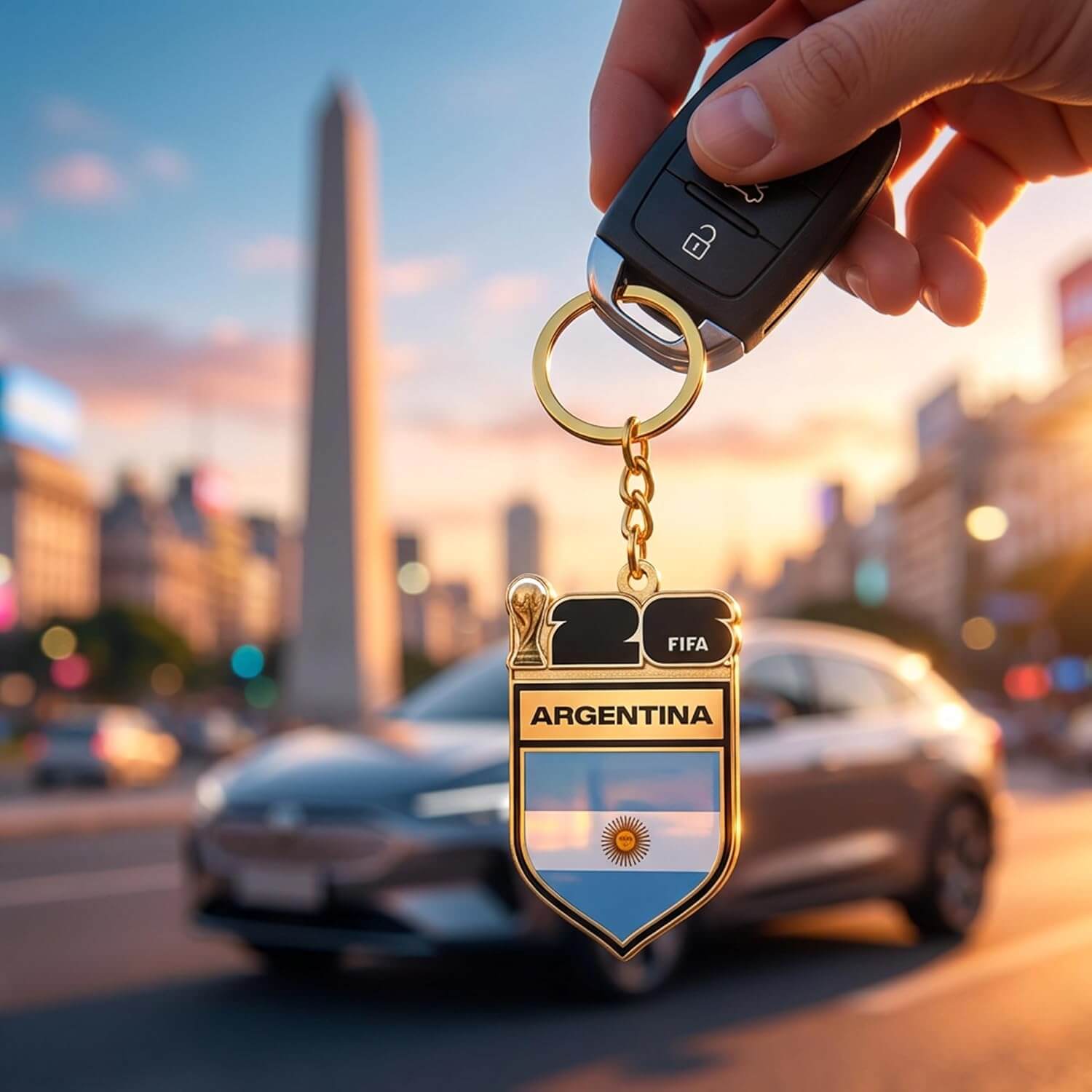 Logo Brands 2026 FIFA World Cup Argentina Flag Keychain 5
