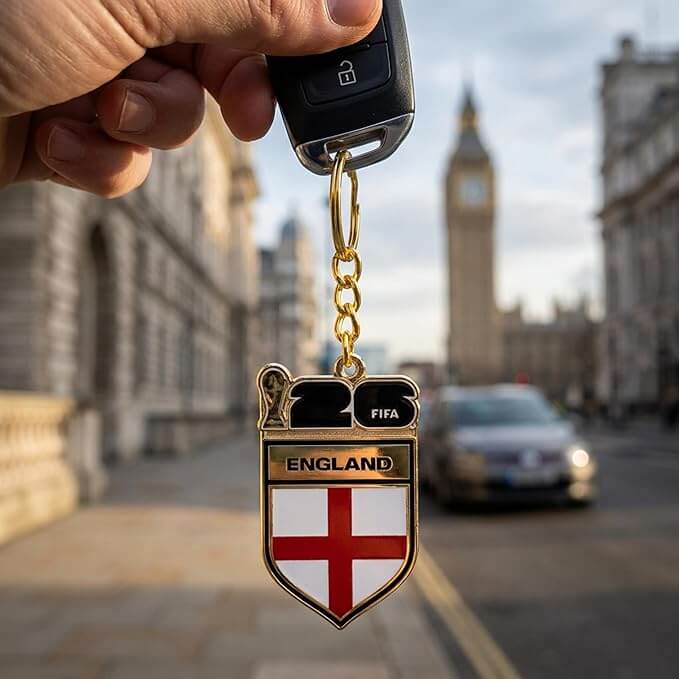 Logo Brands 2026 FIFA World Cup England Flag Keychain 5