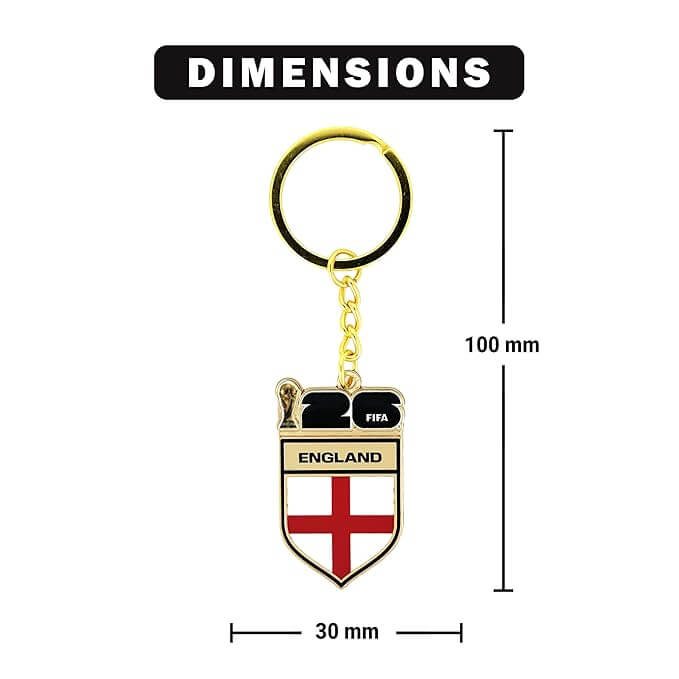 Logo Brands 2026 FIFA World Cup England Flag Keychain 3