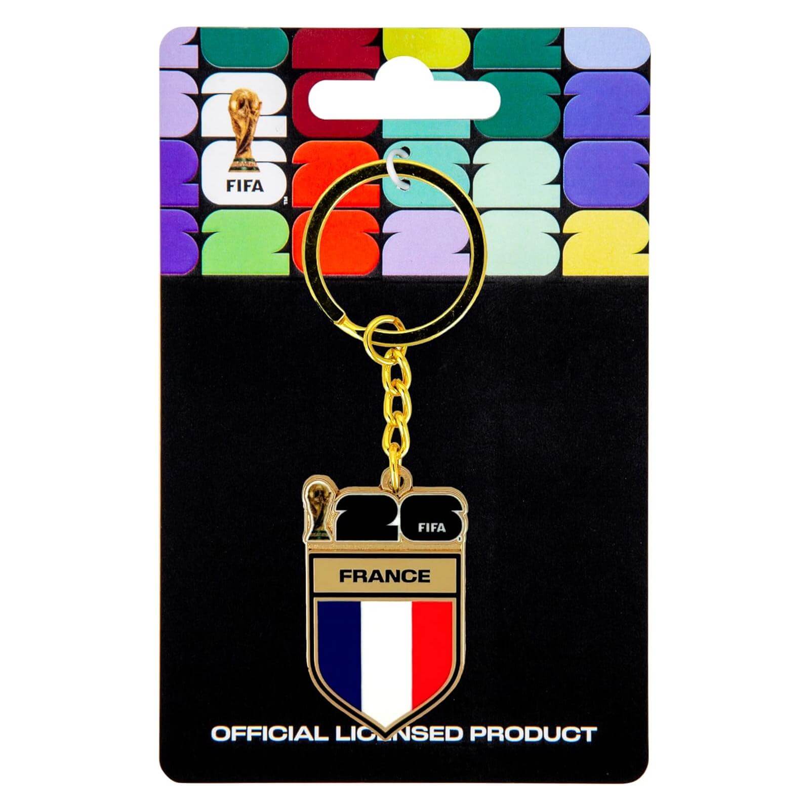 Logo Brands 2026 FIFA World Cup France Flag Keychain 4