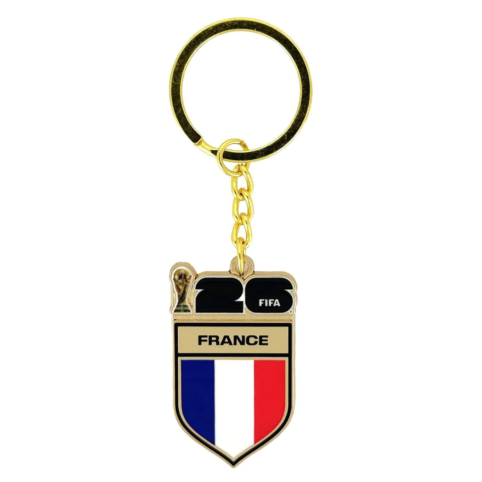 Logo Brands 2026 FIFA World Cup France Flag Keychain 1