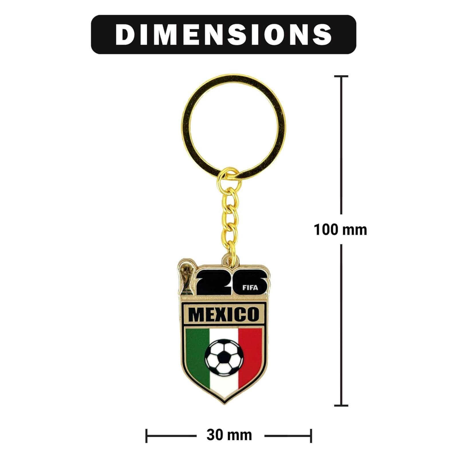 Logo Brands 2026 FIFA World Cup Mexico Flag Keychain 3