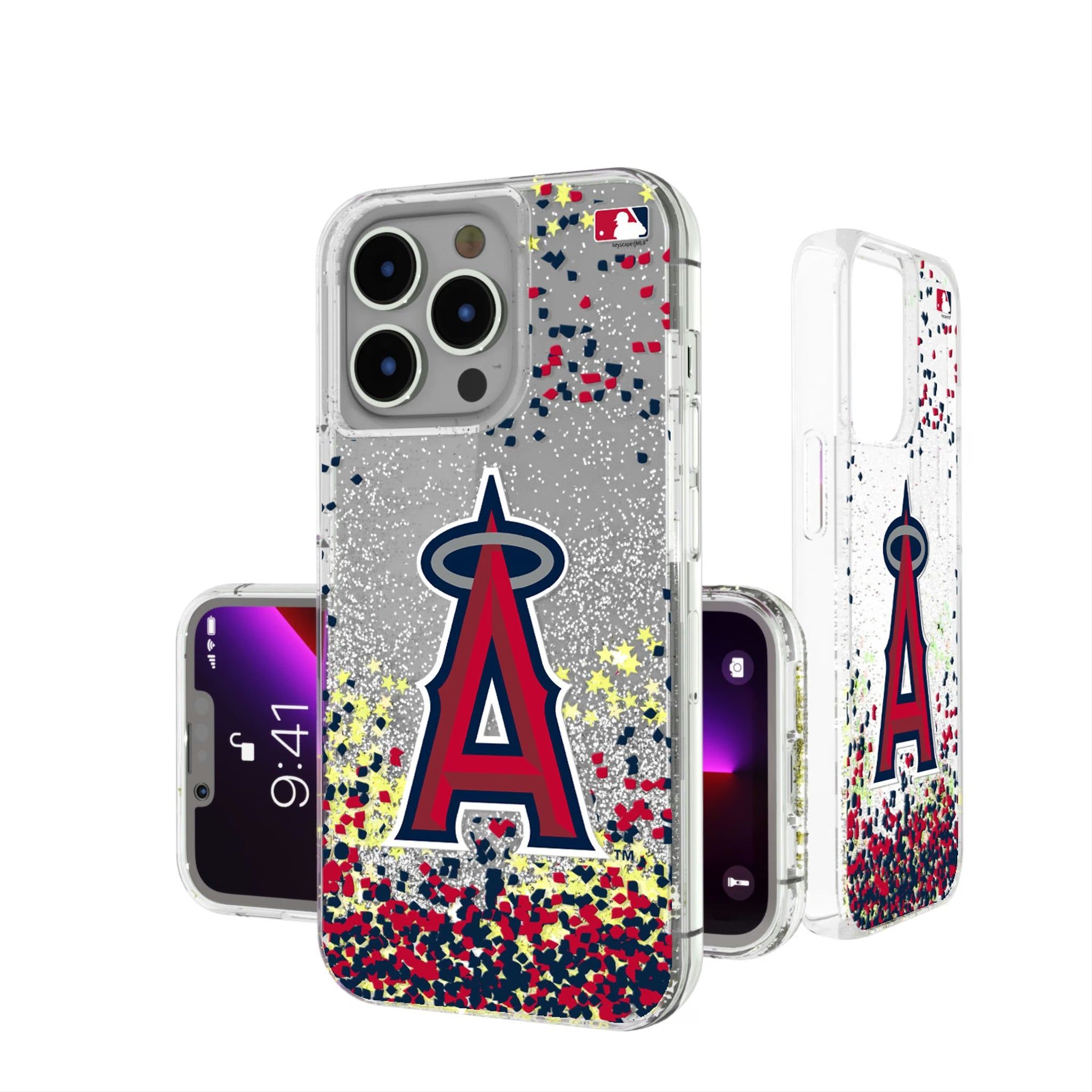 Los Angeles Angels Confetti Glitter Phone Case 18