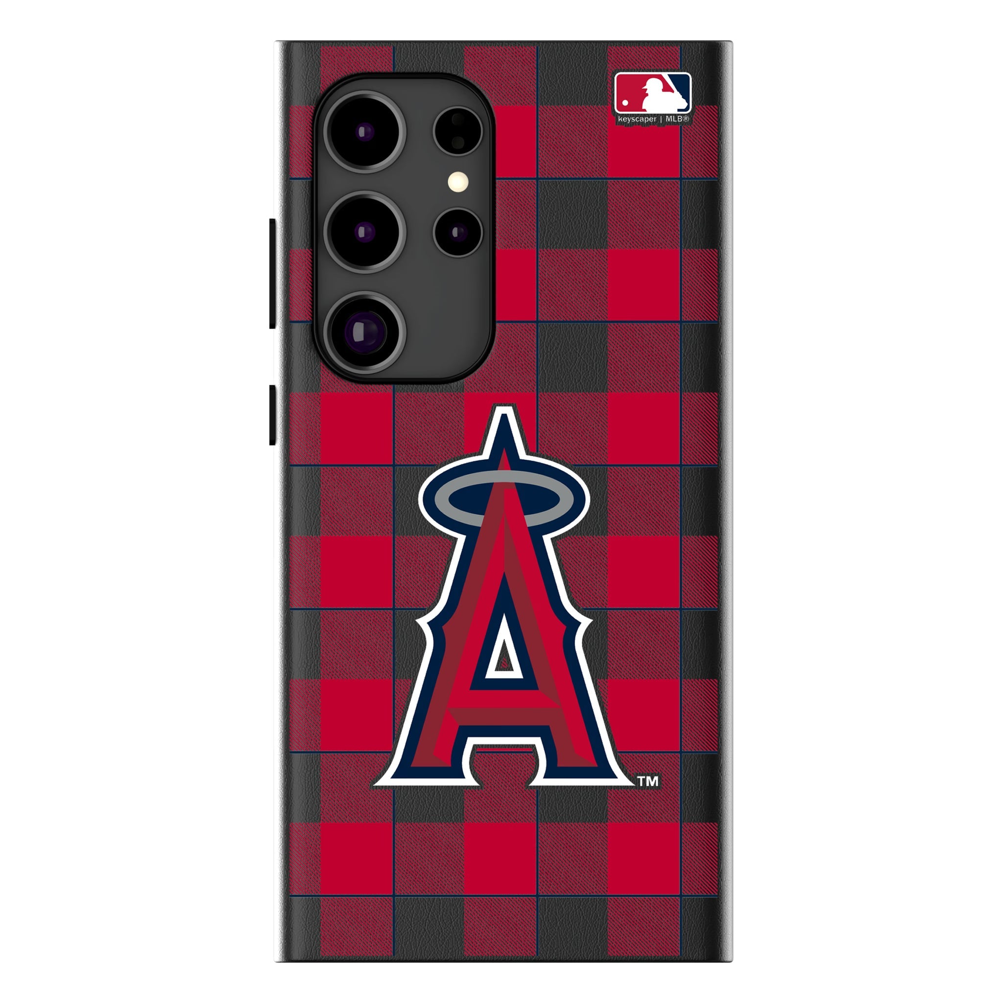 Los Angeles Angels Plaid MagSafe Compatible Phone Case for Samsung Galaxy 13
