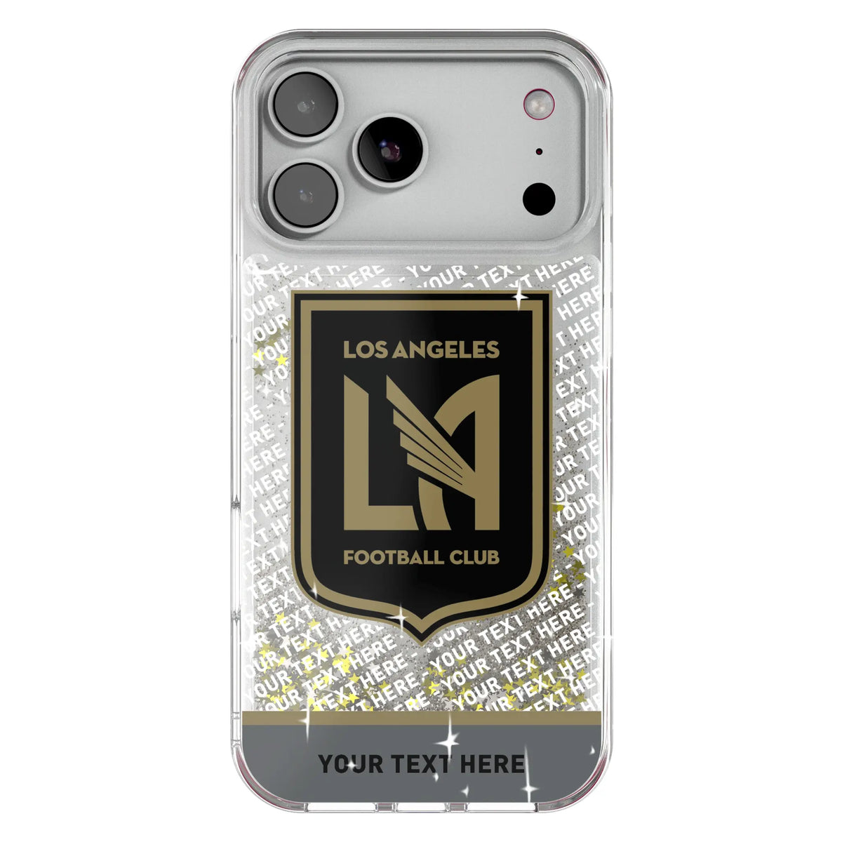 Los Angeles Football Club Personalized EndZone Plus Glitter Phone Case for Apple iPhone 18