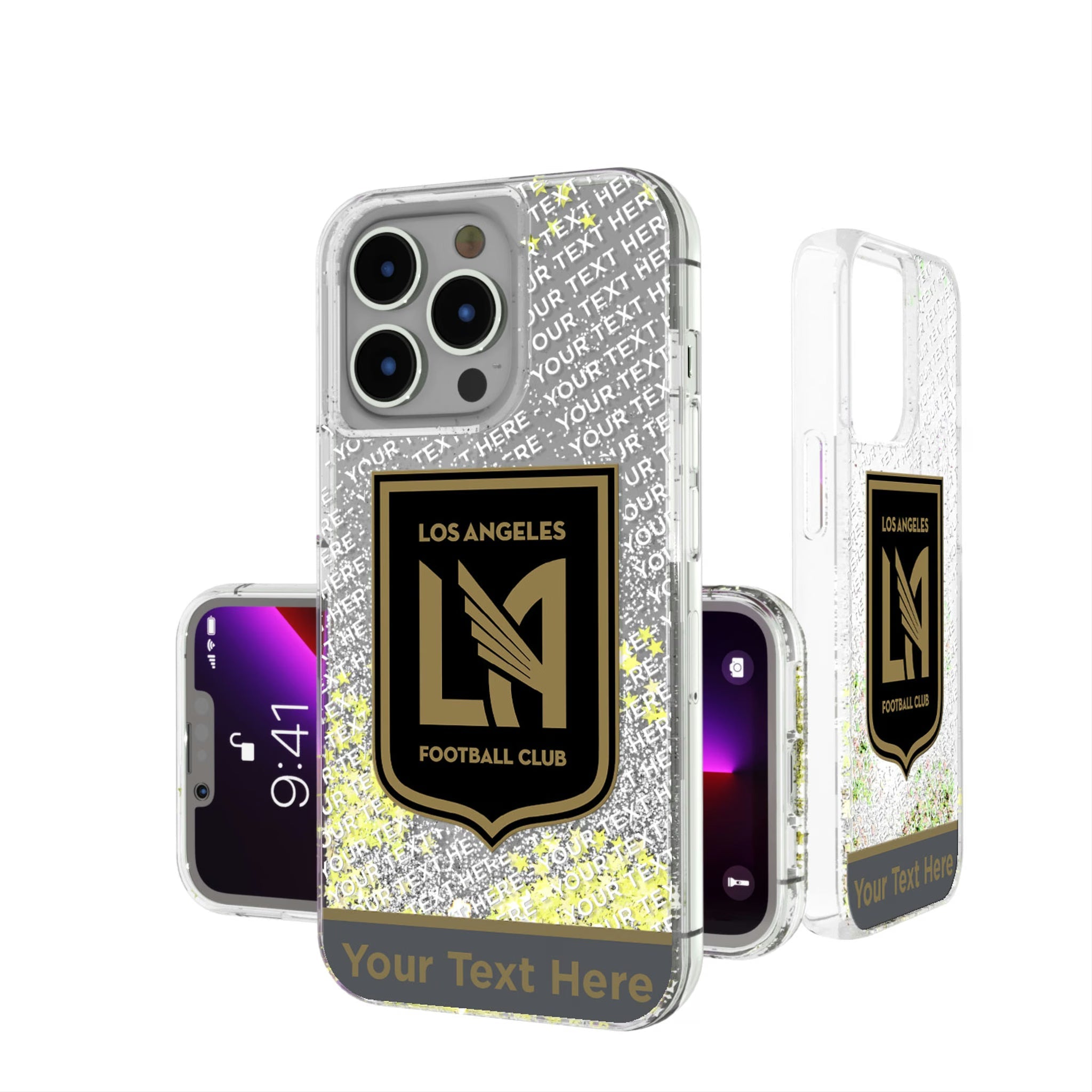 Los Angeles Football Club Personalized EndZone Plus Glitter Phone Case for Apple iPhone 11