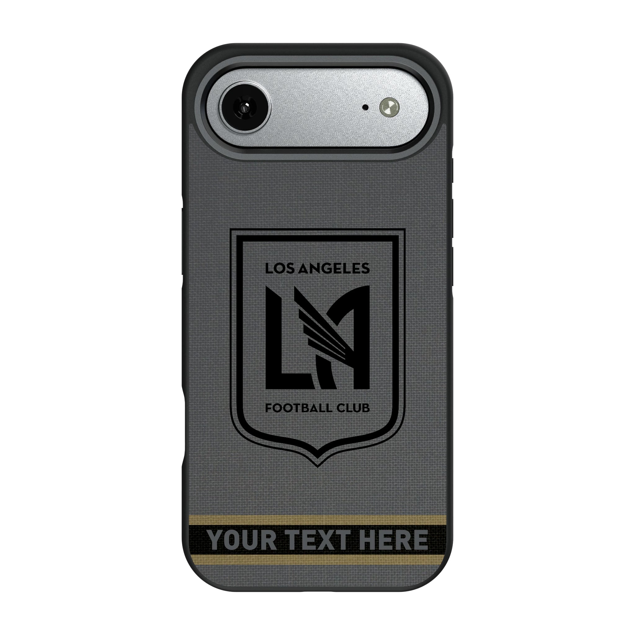 Los Angeles Football Club Personalized Stripe Bump Phone Case for Apple iPhone 10