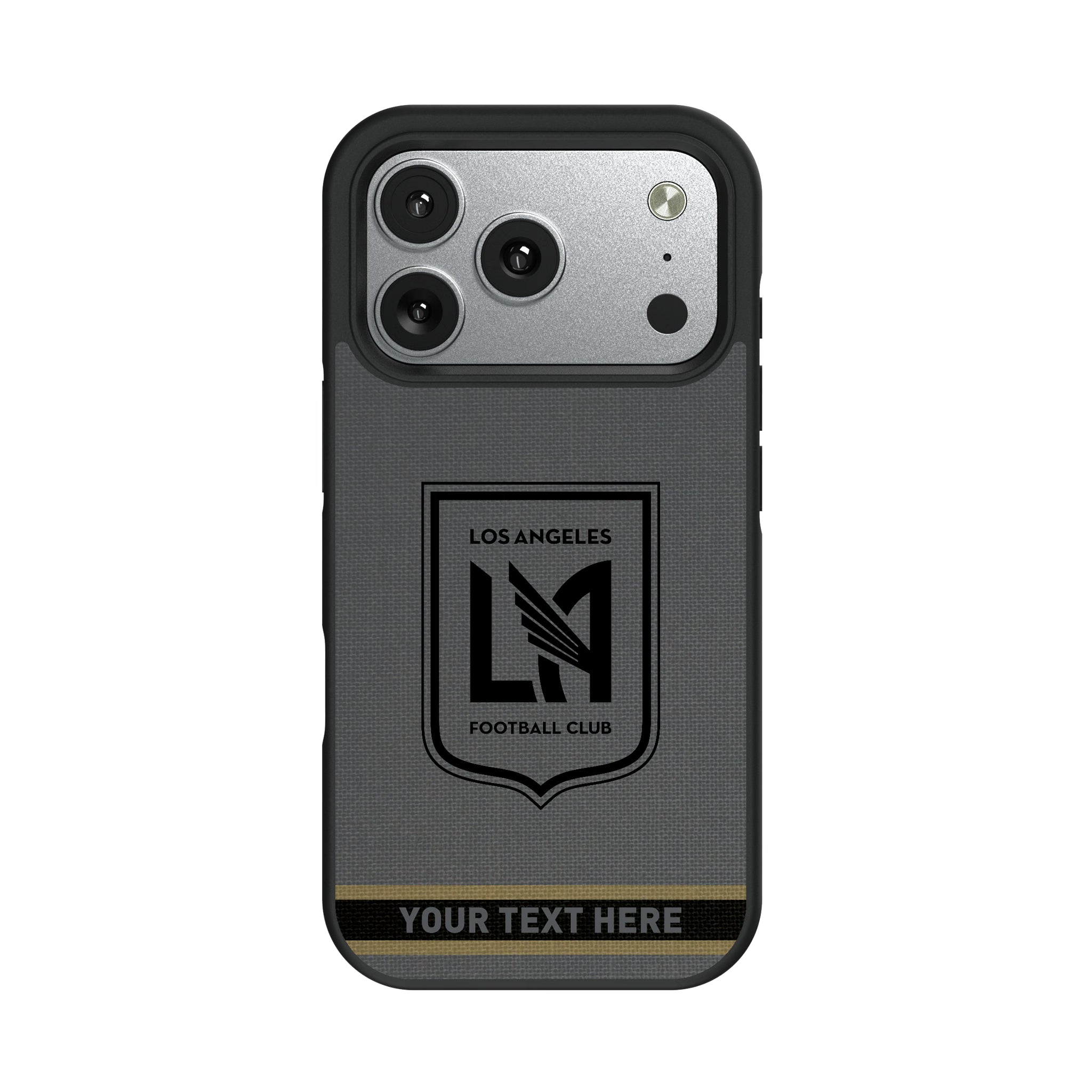 Los Angeles Football Club Personalized Stripe Bump Phone Case for Apple iPhone 11