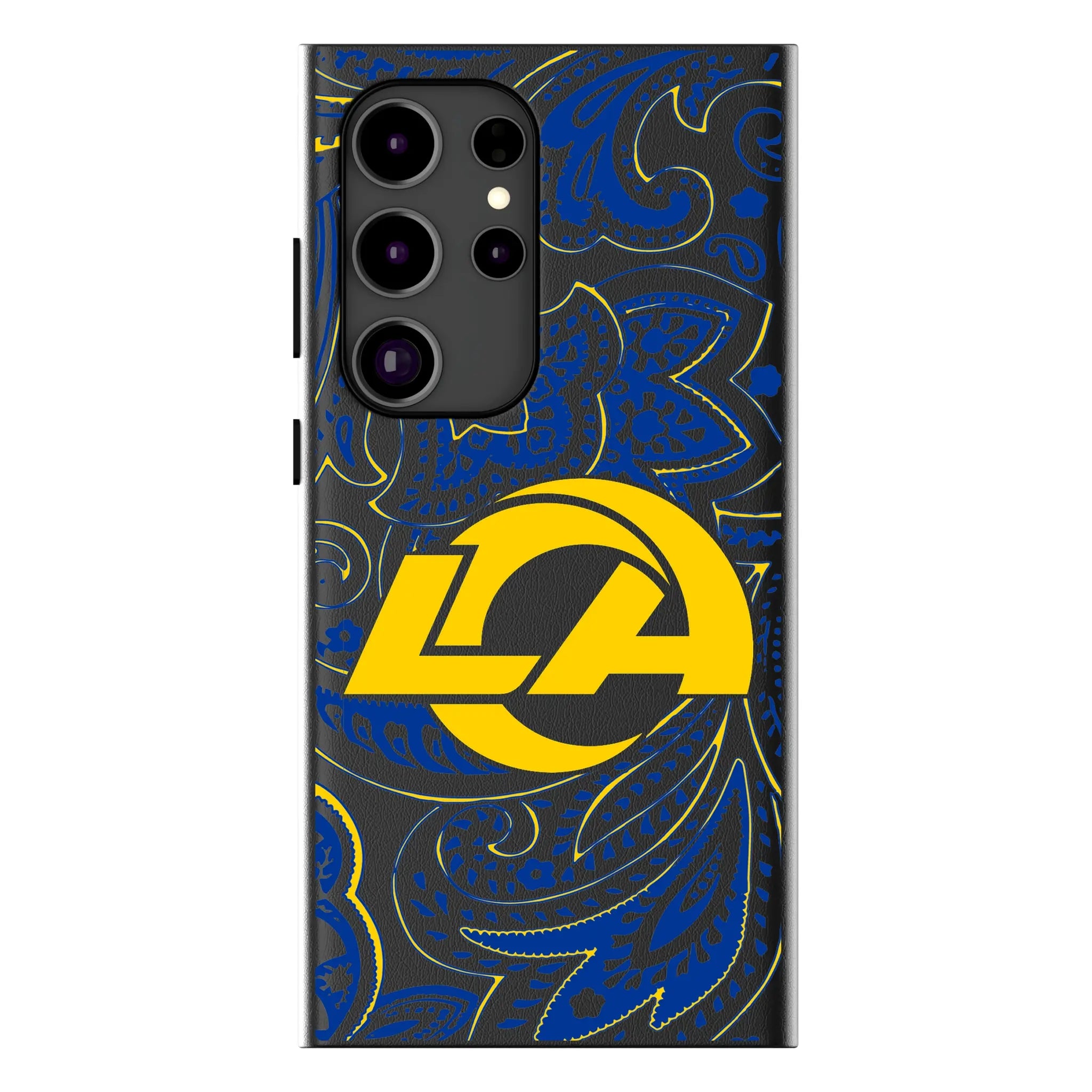 Los Angeles Rams Paisley MagSafe Compatible Phone Case for Samsung Galaxy 11