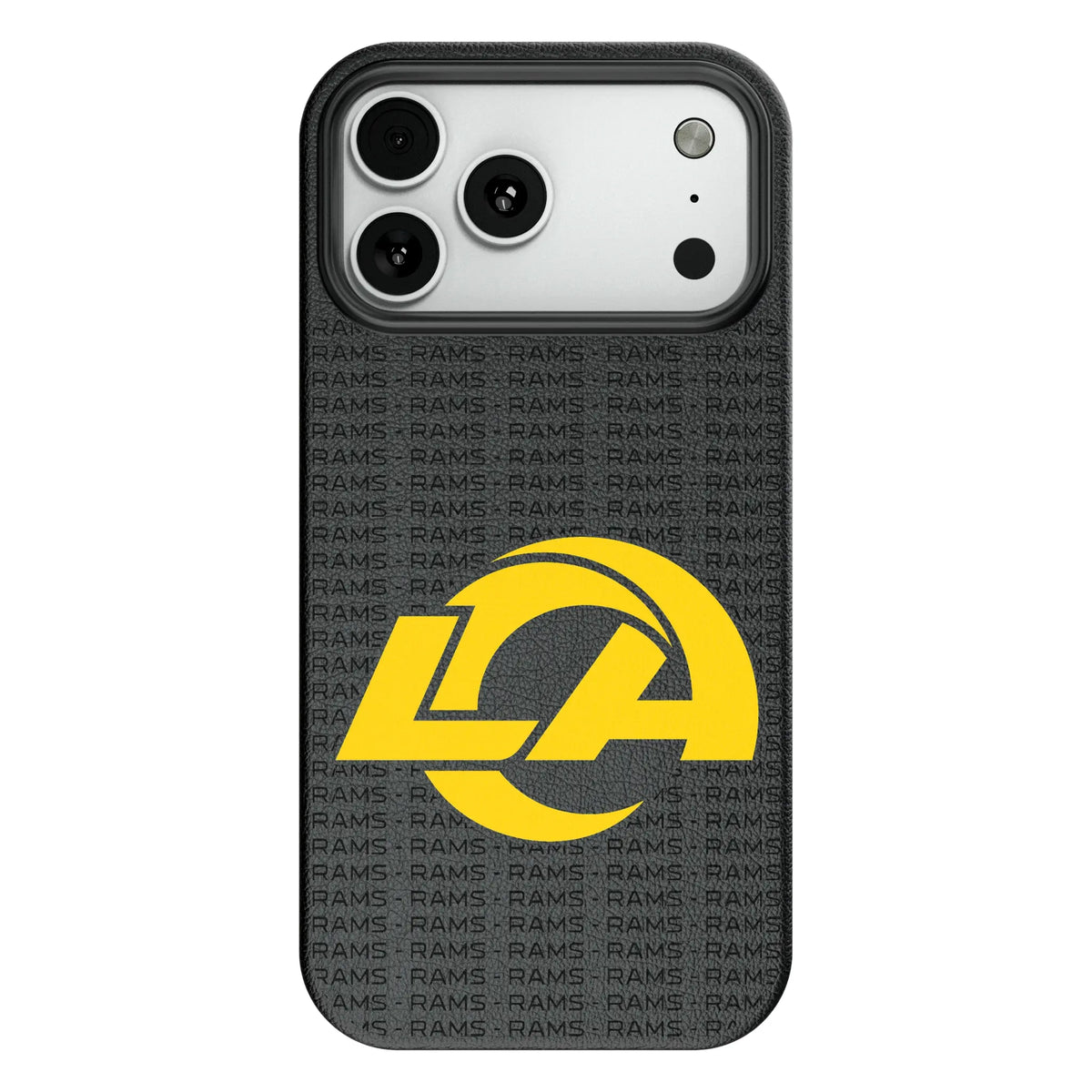 Los Angeles Rams Text Backdrop MagSafe Compatible Phone Case for Apple iPhone 10