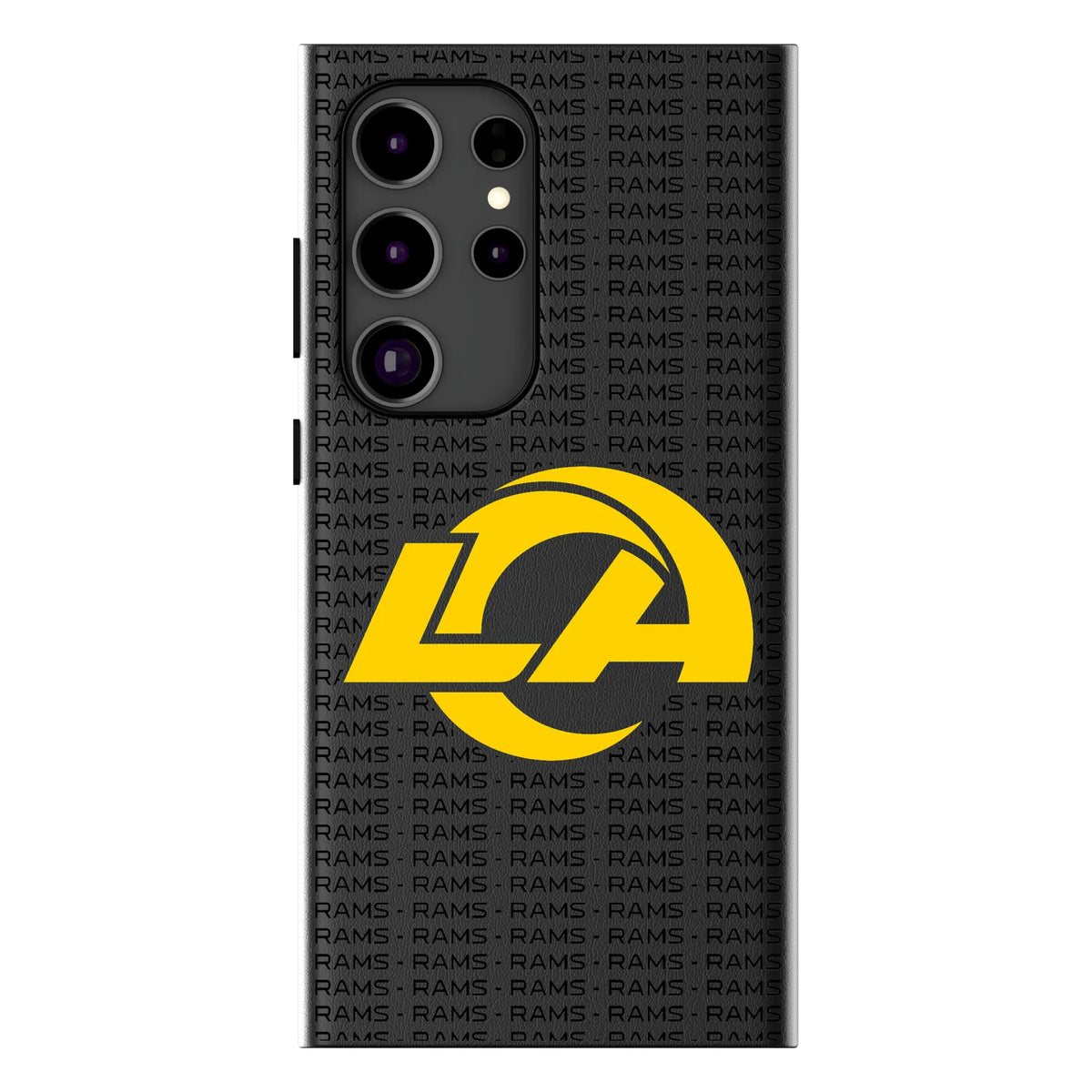 Los Angeles Rams Text Backdrop MagSafe Compatible Phone Case for Samsung Galaxy 9
