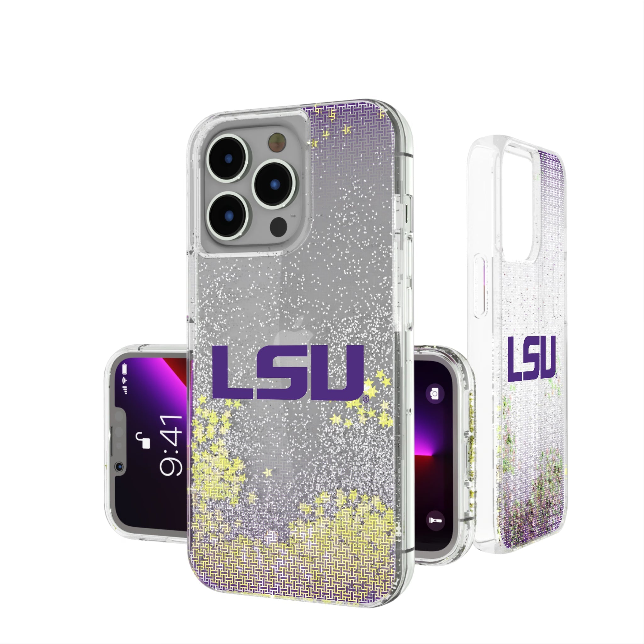 Louisiana State University Tigers Linen Glitter Phone Case 6