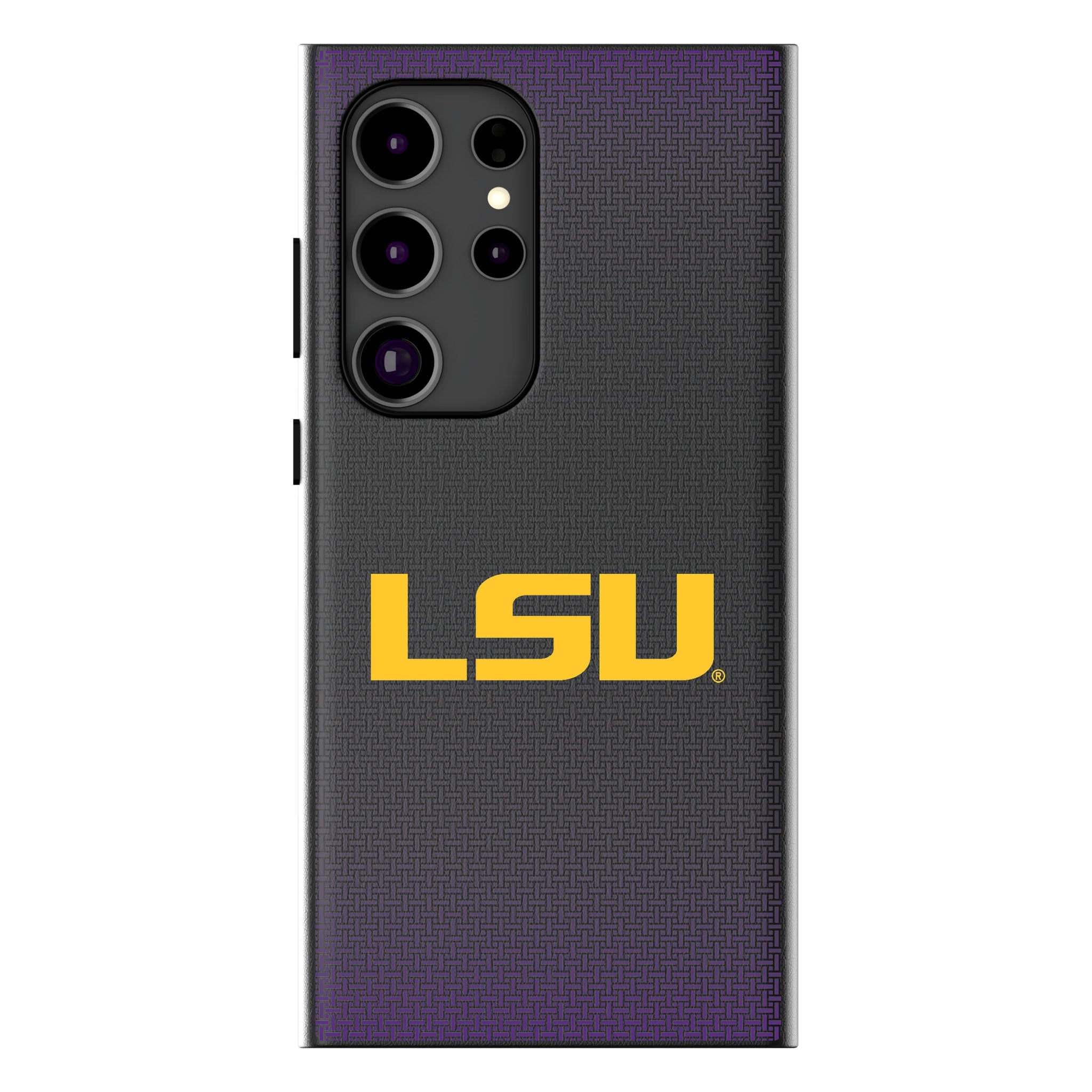 Louisiana State University Tigers Linen MagSafe Compatible Phone Case for Samsung Galaxy 15