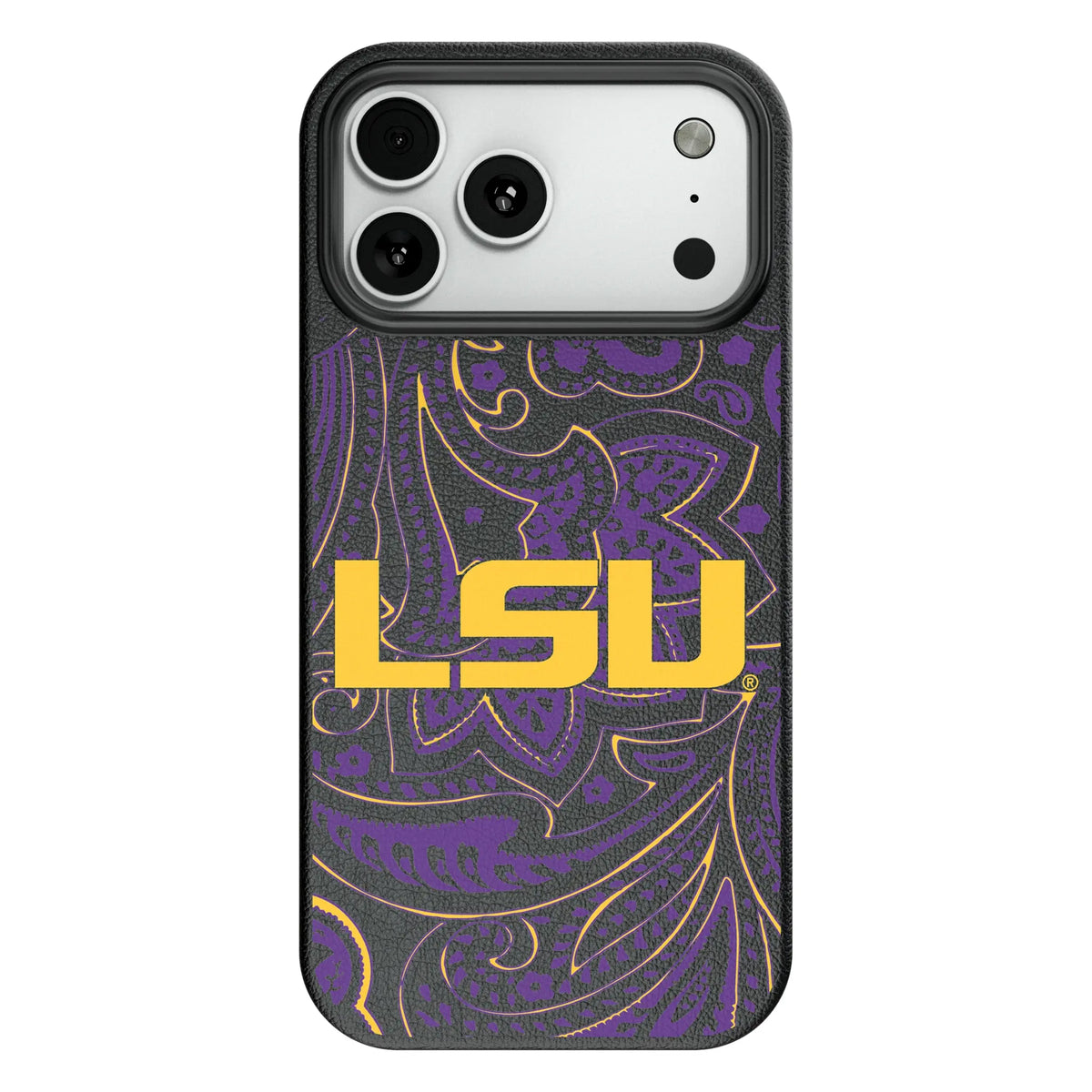 Louisiana State University Tigers Paisley MagSafe Compatible Phone Case for Apple iPhone 8