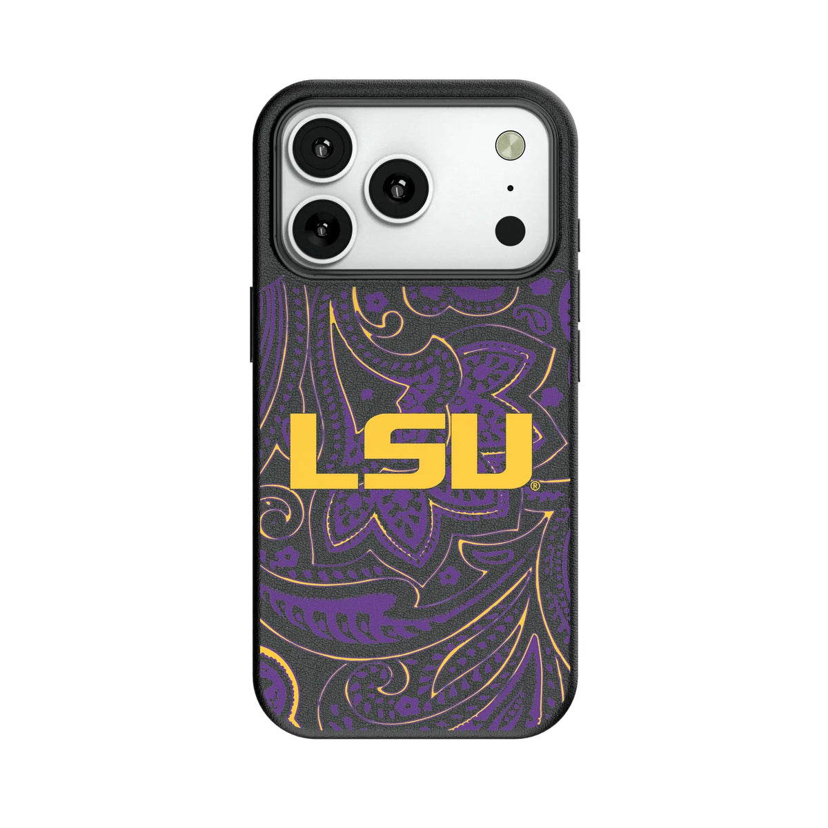 Louisiana State University Tigers Paisley MagSafe Compatible Phone Case for Apple iPhone 7